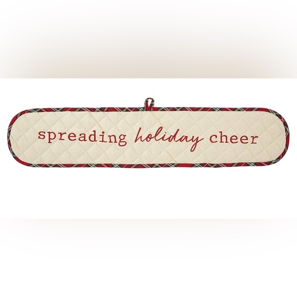 ❤️ Mud Pie ❤️ NWT ❤️ Double Christmas Oven Mitt & Towel Set, Spreading Cheer - Picture 2 of 15